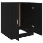 Schwarzer Waschmaschinenschrank 71x71,5x91,5 cm von vidaXL, Zubehör für Waschmaschinen und Trockner - Ref: Foro24-808396, Pre...