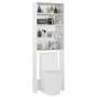 Armario de lavadora blanco brillante 64x24x190 cm de vidaXL, Accesorios para lavadoras y secadoras - Ref: Foro24-808410, Prec...