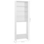 Bright white washing machine cabinet 64x24x190 cm by vidaXL, Accessories for washing machines and dryers - Ref: Foro24-808410...