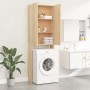 Sonoma oak washing machine cabinet 64x25.5x190 cm by vidaXL, Accessories for washing machines and dryers - Ref: Foro24-808416...