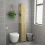 Armario de baño madera contrachapada roble Sonoma 25x26,5x170cm de vidaXL, Muebles de baño - Ref: Foro24-808434, Precio: 78,5...