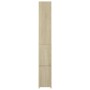 Armario de baño madera contrachapada roble Sonoma 25x26,5x170cm de vidaXL, Muebles de baño - Ref: Foro24-808434, Precio: 78,5...