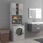 Concrete gray washing machine cabinet 64x25.5x190 cm by vidaXL, Accessories for washing machines and dryers - Ref: Foro24-808...