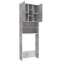 Concrete gray washing machine cabinet 64x25.5x190 cm by vidaXL, Accessories for washing machines and dryers - Ref: Foro24-808...