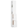 Armario de baño madera contrachapada blanco 25x26,5x170 cm de vidaXL, Muebles de baño - Ref: Foro24-808431, Precio: 62,67 €, ...