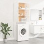 High gloss white washing machine cabinet 64x25.5x190 cm by vidaXL, Accessories for washing machines and dryers - Ref: Foro24-...