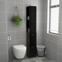 Armario de baño madera contrachapada negro 25x26,5x170 cm de vidaXL, Muebles de baño - Ref: Foro24-808432, Precio: 68,90 €, D...