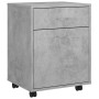 Plywood gray concrete wheeled cabinet 45x38x54 cm by vidaXL, Lockers and storage cabinets - Ref: Foro24-808444, Price: 51,70 ...