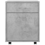 Plywood gray concrete wheeled cabinet 45x38x54 cm by vidaXL, Lockers and storage cabinets - Ref: Foro24-808444, Price: 51,70 ...