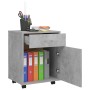 Plywood gray concrete wheeled cabinet 45x38x54 cm by vidaXL, Lockers and storage cabinets - Ref: Foro24-808444, Price: 51,70 ...