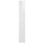 Glossy white plywood bathroom cabinet 25x26.5x170 cm by vidaXL, Bathroom furniture - Ref: Foro24-808437, Price: 69,49 €, Disc...