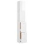 Glossy white plywood bathroom cabinet 25x26.5x170 cm by vidaXL, Bathroom furniture - Ref: Foro24-808437, Price: 69,49 €, Disc...