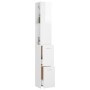 Glossy white plywood bathroom cabinet 25x26.5x170 cm by vidaXL, Bathroom furniture - Ref: Foro24-808437, Price: 69,49 €, Disc...