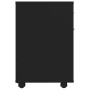 Wardrobe with wheels black engineered wood 45x38x54 cm by vidaXL, Lockers and storage cabinets - Ref: Foro24-808441, Price: 5...