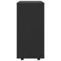 Plywood black wheeled cabinet 60x35x75 cm by vidaXL, Lockers and storage cabinets - Ref: Foro24-808450, Price: 59,81 €, Disco...