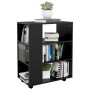 Plywood black wheeled cabinet 60x35x75 cm by vidaXL, Lockers and storage cabinets - Ref: Foro24-808450, Price: 59,81 €, Disco...