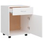 White plywood rolling cabinet 45x38x54 cm by vidaXL, Lockers and storage cabinets - Ref: Foro24-808440, Price: 57,34 €, Disco...