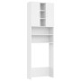 White washing machine cabinet 64x25.5x190 cm by vidaXL, Accessories for washing machines and dryers - Ref: Foro24-808422, Pri...