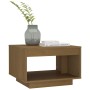 Solid honey brown pine wood coffee table 50x50x33.5 cm by vidaXL, Coffee table - Ref: Foro24-808506, Price: 47,61 €, Discount: %