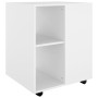 White plywood wardrobe with wheels 60x53x72 cm by vidaXL, Lockers and storage cabinets - Ref: Foro24-808458, Price: 83,31 €, ...