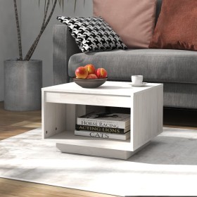 Solid white pine wood coffee table 50x50x33.5 cm by vidaXL, Coffee table - Ref: Foro24-808504, Price: 49,99 €, Discount: %