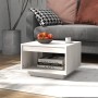 Solid white pine wood coffee table 50x50x33.5 cm by vidaXL, Coffee table - Ref: Foro24-808504, Price: 52,93 €, Discount: %