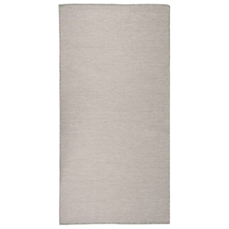 Alfombra de exterior de tejido plano gris taupe 100x200 cm de vidaXL, Alfombras - Ref: Foro24-340780, Precio: 38,99 €, Descue...