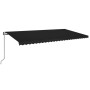 Toldo automático LED sensor de viento gris antracita 600x350 cm de vidaXL, Toldos - Ref: Foro24-3069254, Precio: 979,79 €, De...