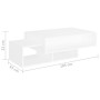 Couchtisch aus Sperrholz weiß 105x55x32 cm von vidaXL, Couchtisch - Ref: Foro24-808522, Preis: 68,45 €, Rabatt: %