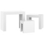 Stackable coffee tables 3 pieces glossy white plywood by vidaXL, Coffee table - Ref: Foro24-808546, Price: 58,90 €, Discount: %