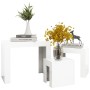 Stackable coffee tables 3 pieces glossy white plywood by vidaXL, Coffee table - Ref: Foro24-808546, Price: 58,90 €, Discount: %