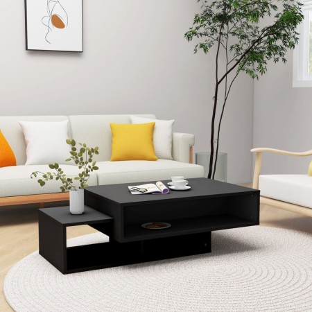 Black engineered wood coffee table 105x55x32 cm by vidaXL, Coffee table - Ref: Foro24-808523, Price: 94,14 €, Discount: %