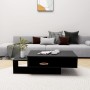 Black engineered wood coffee table 105x55x32 cm by vidaXL, Coffee table - Ref: Foro24-808523, Price: 94,14 €, Discount: %