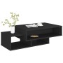 Black engineered wood coffee table 105x55x32 cm by vidaXL, Coffee table - Ref: Foro24-808523, Price: 94,14 €, Discount: %