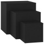 Side tables 3 units black plywood by vidaXL, Side tables - Ref: Foro24-808586, Price: 74,44 €, Discount: %