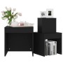 Stackable tables, 3 pieces, black plywood wood by vidaXL, Side tables - Ref: Foro24-808595, Price: 50,63 €, Discount: %