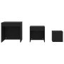 Stackable tables, 3 pieces, black plywood wood by vidaXL, Side tables - Ref: Foro24-808595, Price: 50,63 €, Discount: %