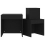 Stackable tables, 3 pieces, black plywood wood by vidaXL, Side tables - Ref: Foro24-808595, Price: 50,63 €, Discount: %