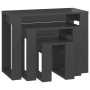 Stackable tables 3 pieces glossy gray plywood by vidaXL, Side tables - Ref: Foro24-808611, Price: 48,58 €, Discount: %