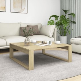 Sonoma oak plywood coffee table 100x100x35 cm by vidaXL, Coffee table - Ref: Foro24-808633, Price: 59,87 €, Discount: %