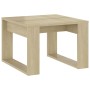 Mesa auxiliar de madera contrachapada roble Sonoma 50x50x35 cm de vidaXL, Mesas auxiliares - Ref: Foro24-808624, Precio: 33,9...