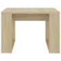 Mesa auxiliar de madera contrachapada roble Sonoma 50x50x35 cm de vidaXL, Mesas auxiliares - Ref: Foro24-808624, Precio: 33,9...