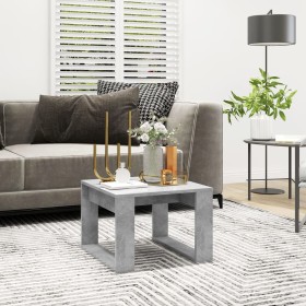 Concrete gray engineered wood coffee table 50x50x35 cm by vidaXL, Side tables - Ref: Foro24-808625, Price: 32,79 €, Discount: %