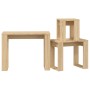 3-piece stackable tables in Sonoma oak-colored plywood by vidaXL, Side tables - Ref: Foro24-808606, Price: 54,55 €, Discount: %