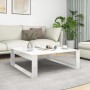 Glossy white plywood coffee table 100x100x35 cm by vidaXL, Coffee table - Ref: Foro24-808636, Price: 70,43 €, Discount: %