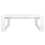 Mesa de centro madera contrachapada blanco brillo 100x100x35 cm de vidaXL, Mesas de centro - Ref: Foro24-808636, Precio: 70,9...