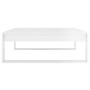 Mesa de centro madera contrachapada blanco brillo 100x100x35 cm de vidaXL, Mesas de centro - Ref: Foro24-808636, Precio: 70,9...