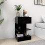 Black plywood nightstand 40x35x65 cm by vidaXL, Nightstands - Ref: Foro24-808650, Price: 43,04 €, Discount: %