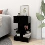 Black plywood nightstand 40x35x65 cm by vidaXL, Nightstands - Ref: Foro24-808650, Price: 43,04 €, Discount: %