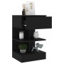 Black plywood nightstand 40x35x65 cm by vidaXL, Nightstands - Ref: Foro24-808650, Price: 43,04 €, Discount: %